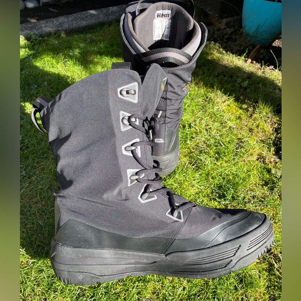 WindRiver hyper dri waterproof black boots warm size US12 - Picture 7 of 14